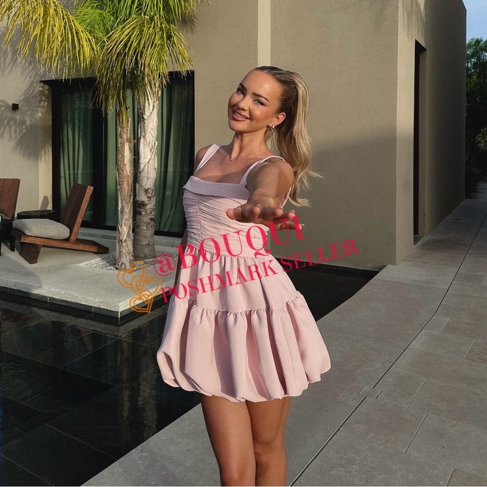 BLOGGERS FAV ZARA DRAPED BALLOON MINI DRESS - Picture 14 of 15
